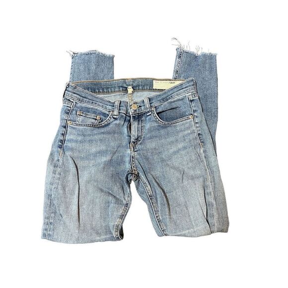 Rag & Bone Distressed Skinny Jean Denim Size 25 - Picture 5 of 15